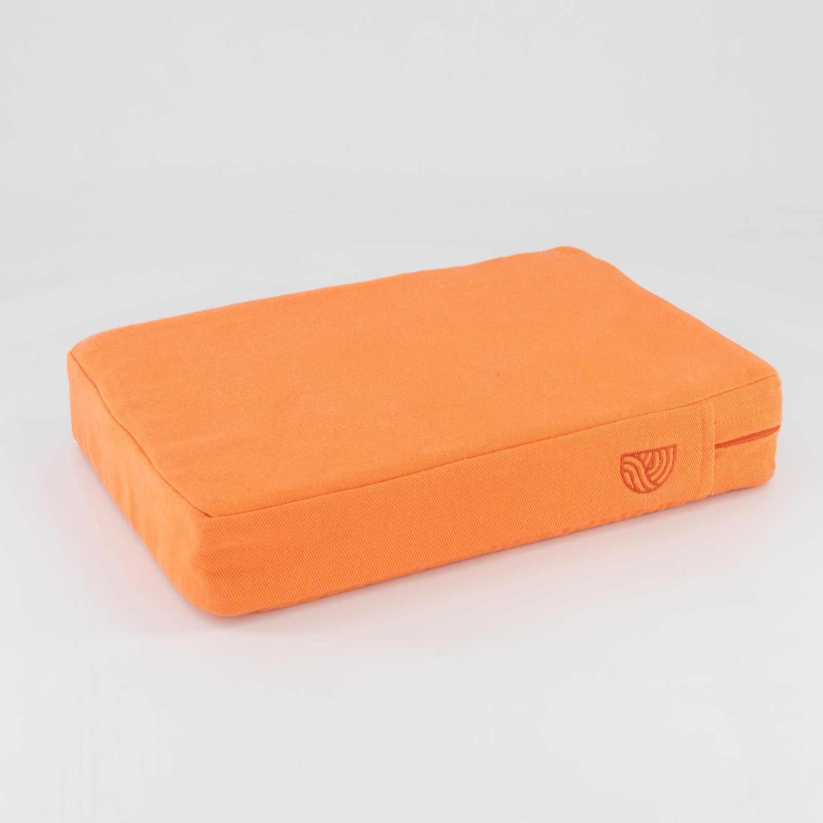 Premium High-Density Burnt Orange Yoga Foam Block Cushion for Enhanced Comfort & Support