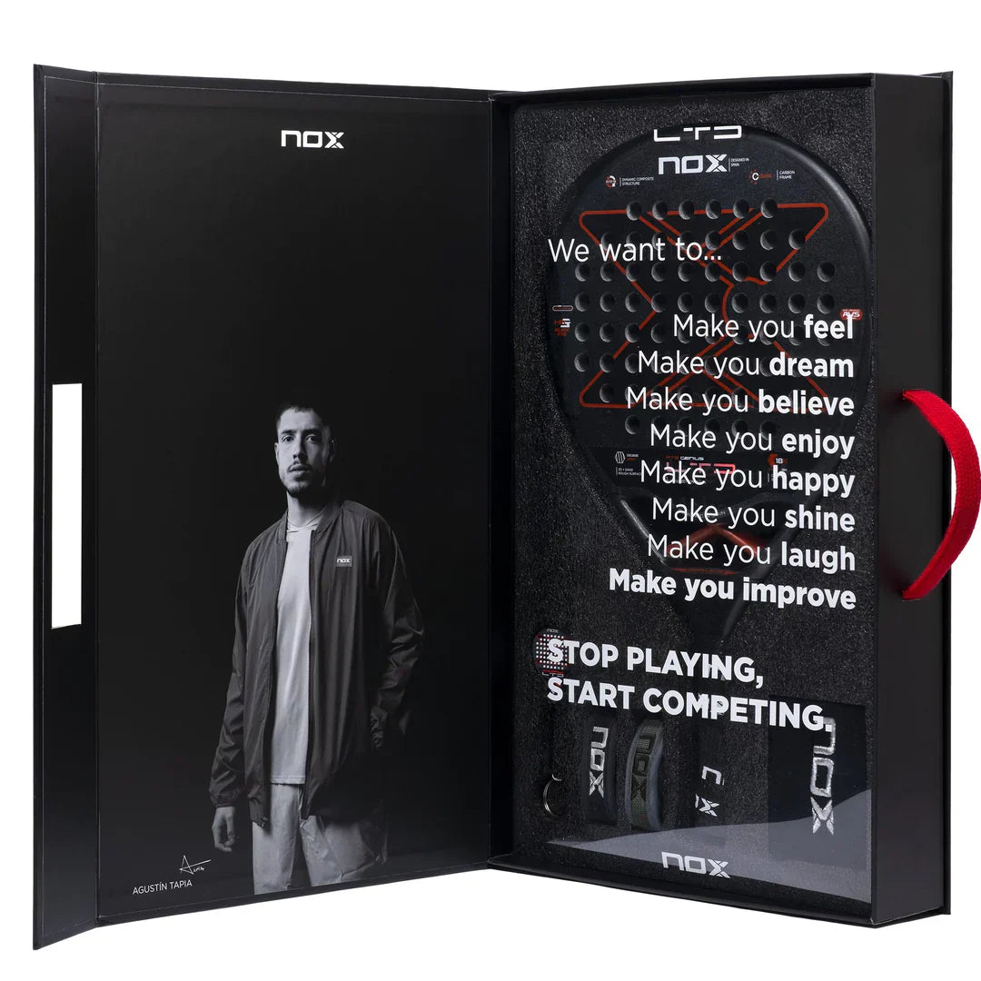 Nox AT2 Genius LTD 18K Padel Racket-Case Open