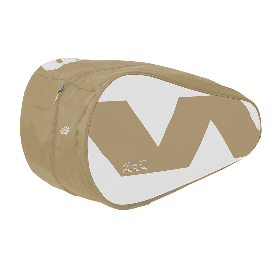 Varlion Ergonomic Begins Padel Bag - Sand/White-Front