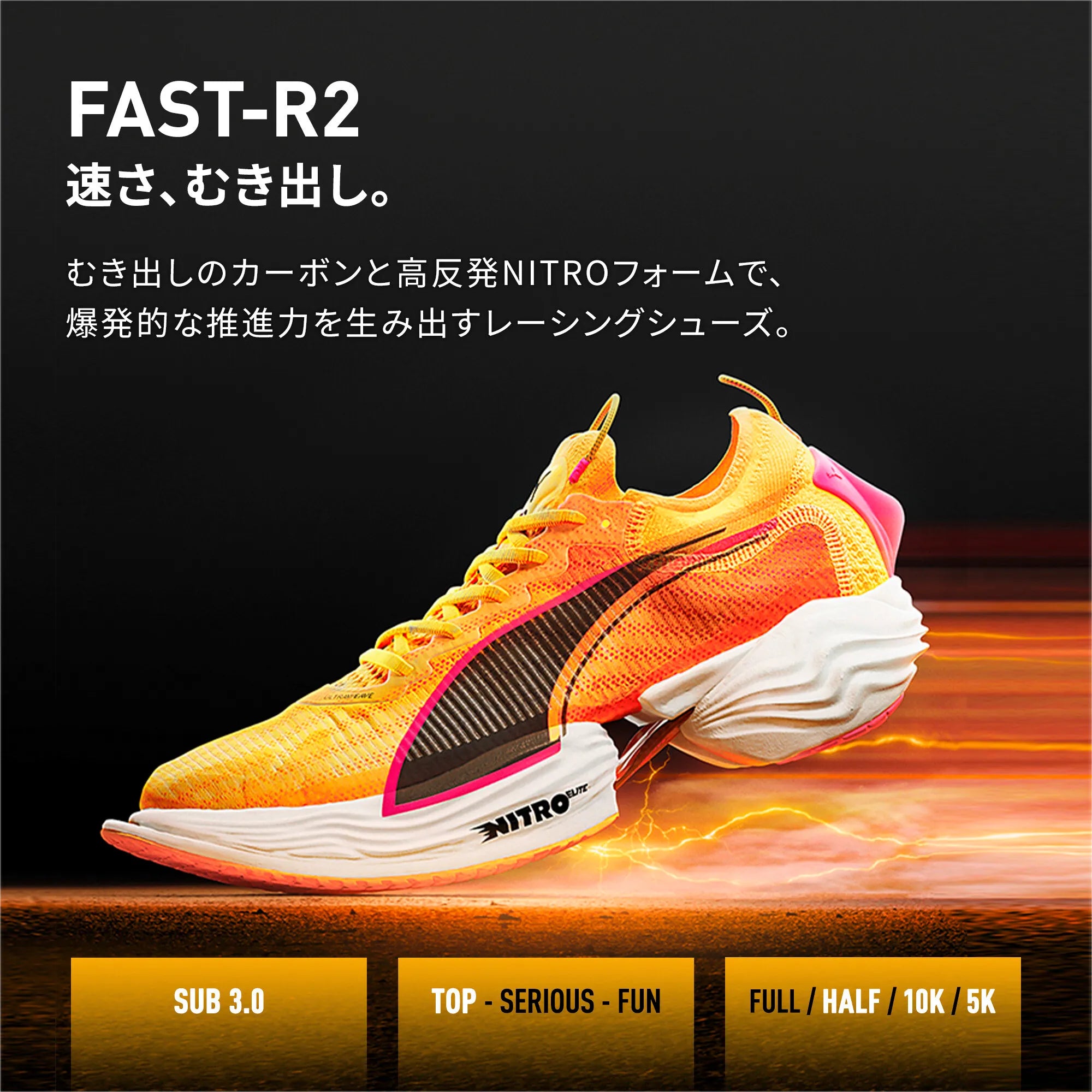 Puma FAST-R NITRO Elite 2 Fire Sun Stream-Sunset Glow