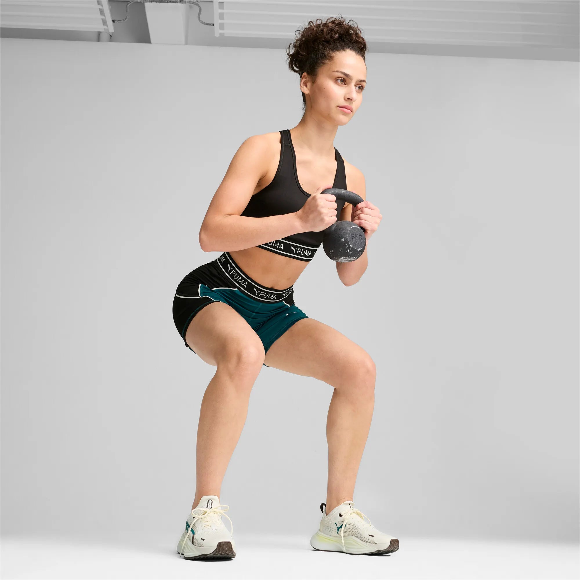 Puma Fit Train Strong 5" Short Cold Green