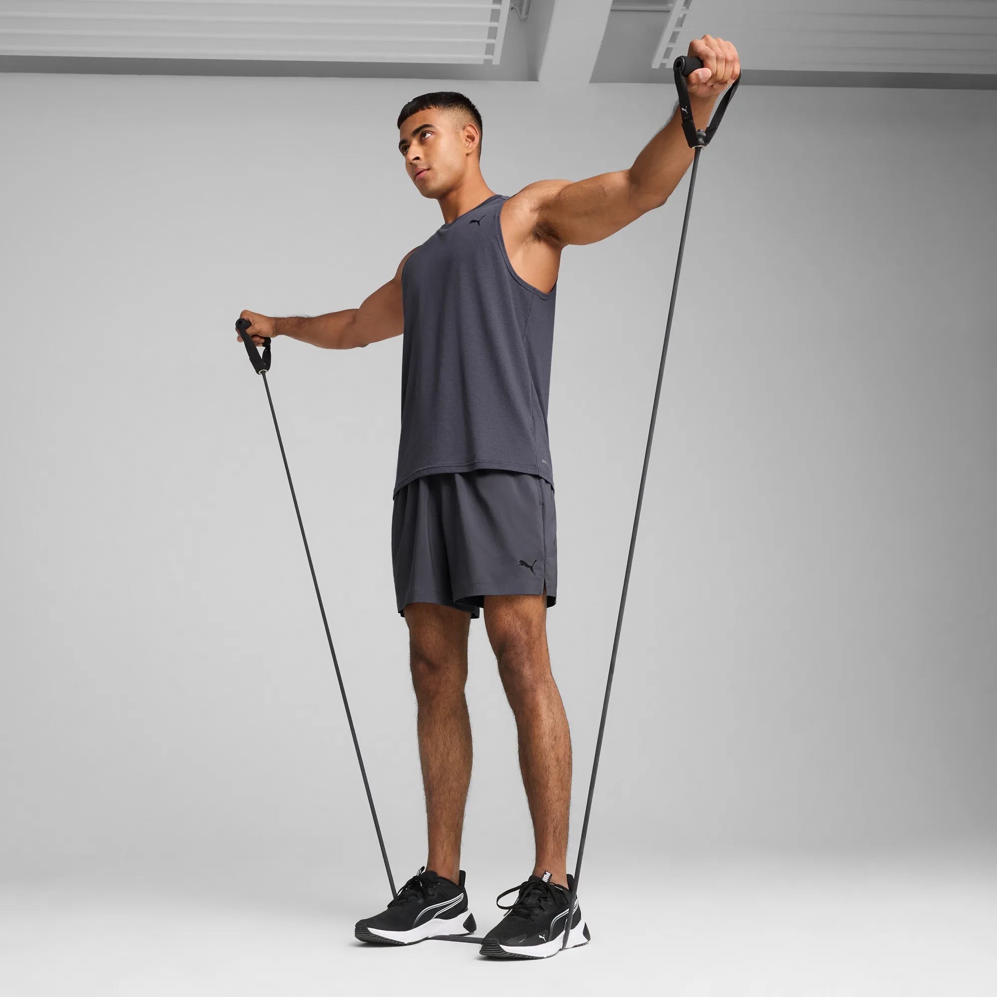 Puma M TAD ESSENTIALS 5" Woven Short Galactic Gray