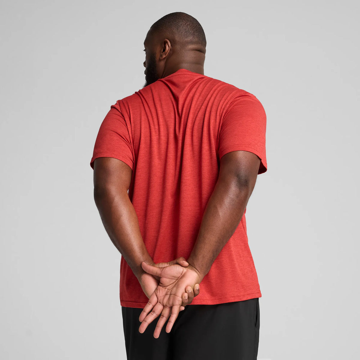 Puma Essentials Heather Cat Tee Red Fire Heather