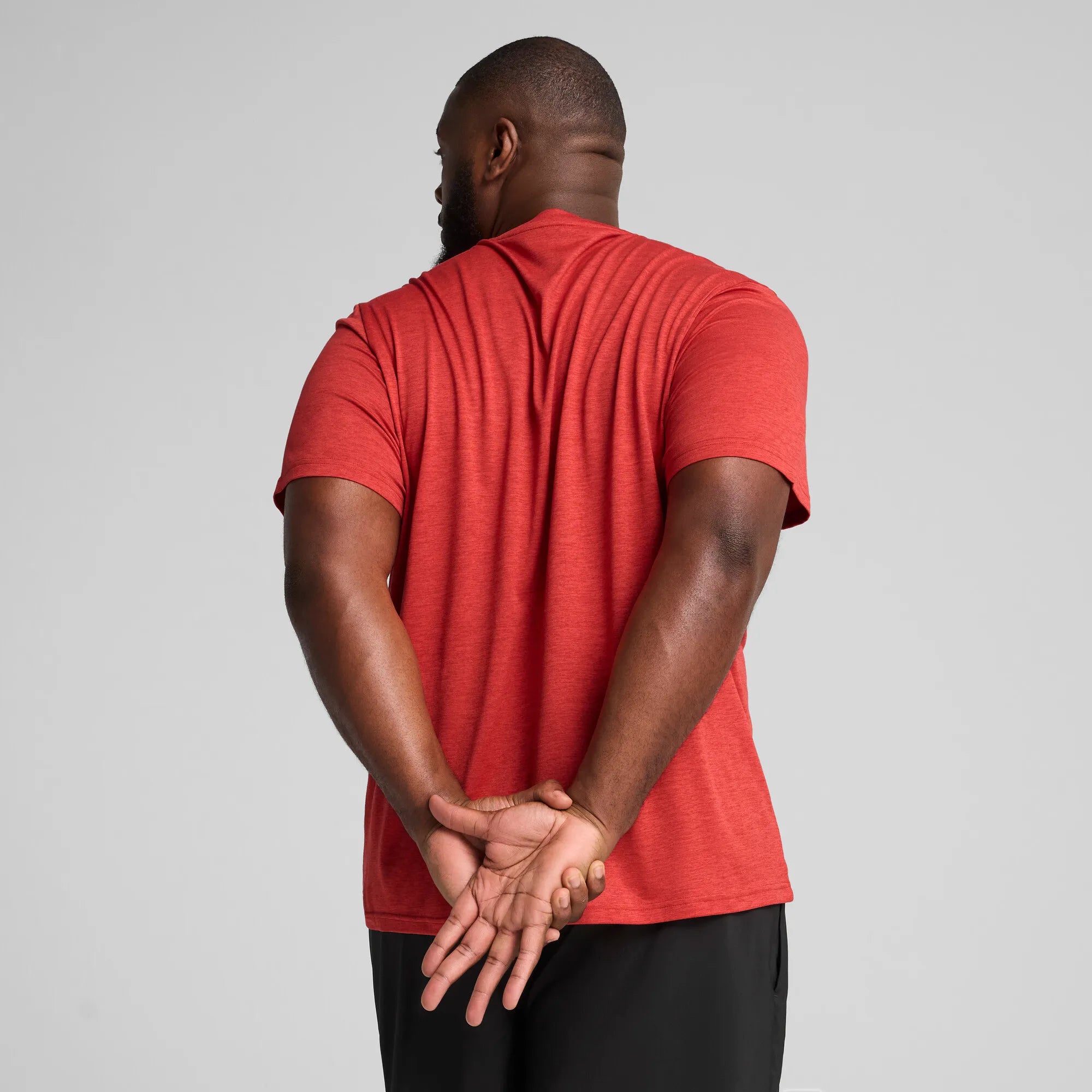 Puma Essentials Heather Cat Tee Red Fire Heather