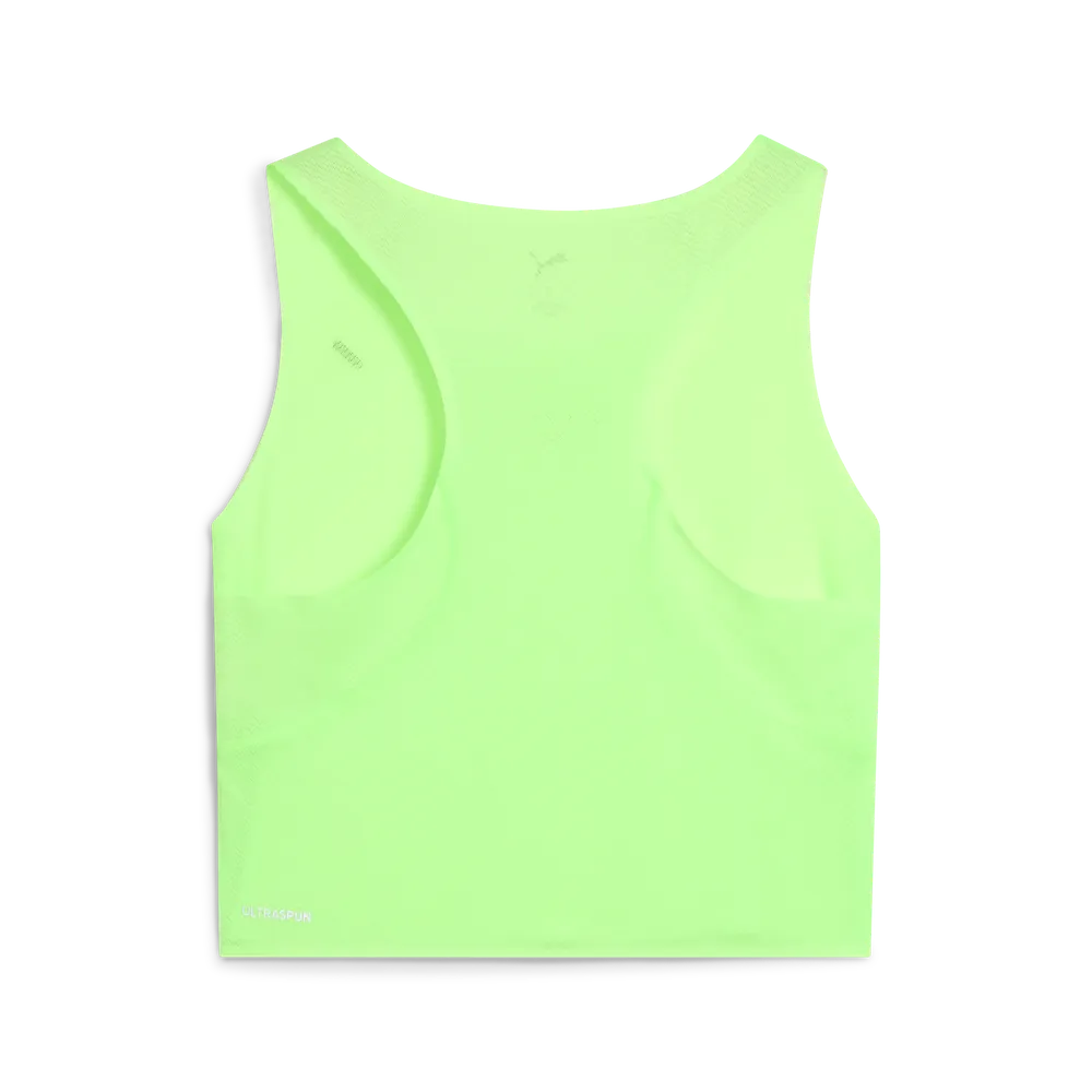 Puma x HYROX Ultraspun Crop Tank Green Glare