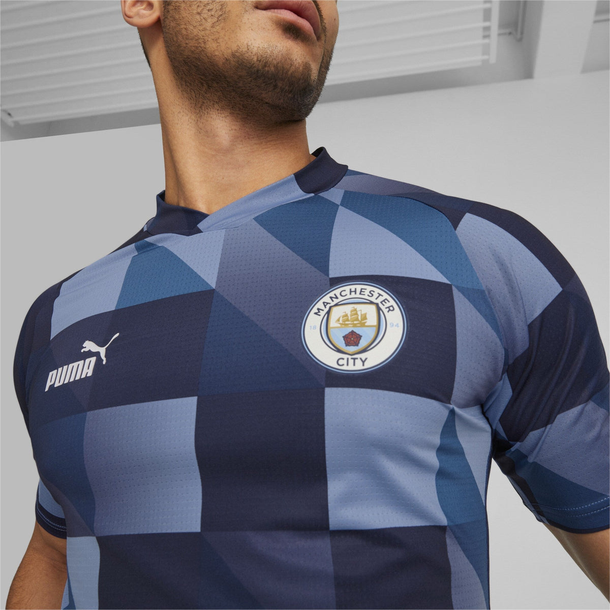 Puma Manchester City Prematch Jersey Lake Blue