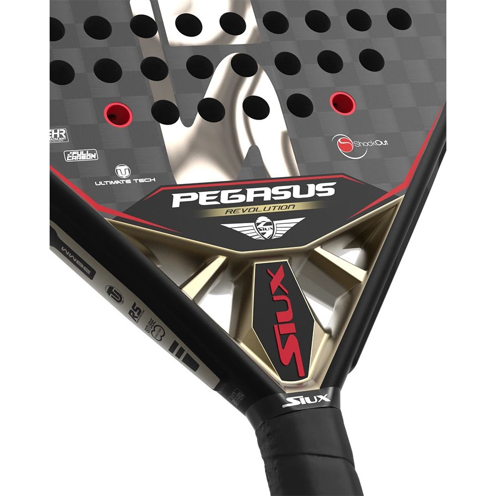 Siux Pegasus Revolution 12K Padel Racket-Heart