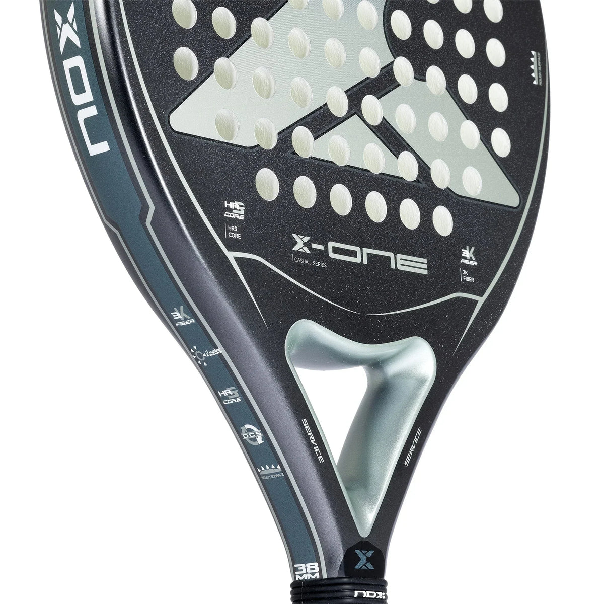 NOX X-One Evo Blue Padel Racket-Heart