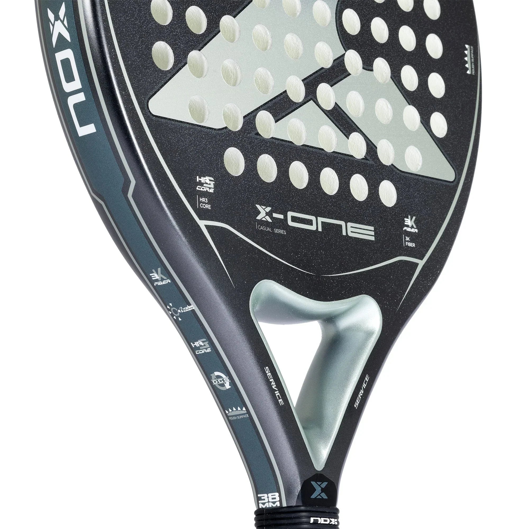 NOX X-One Evo Blue Padel Racket-Heart